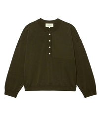 The Great. - Henley Long Sleeve Sweater