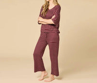 Softies - Dream Jersey Relaxed V-neck With Capri Lounge Set