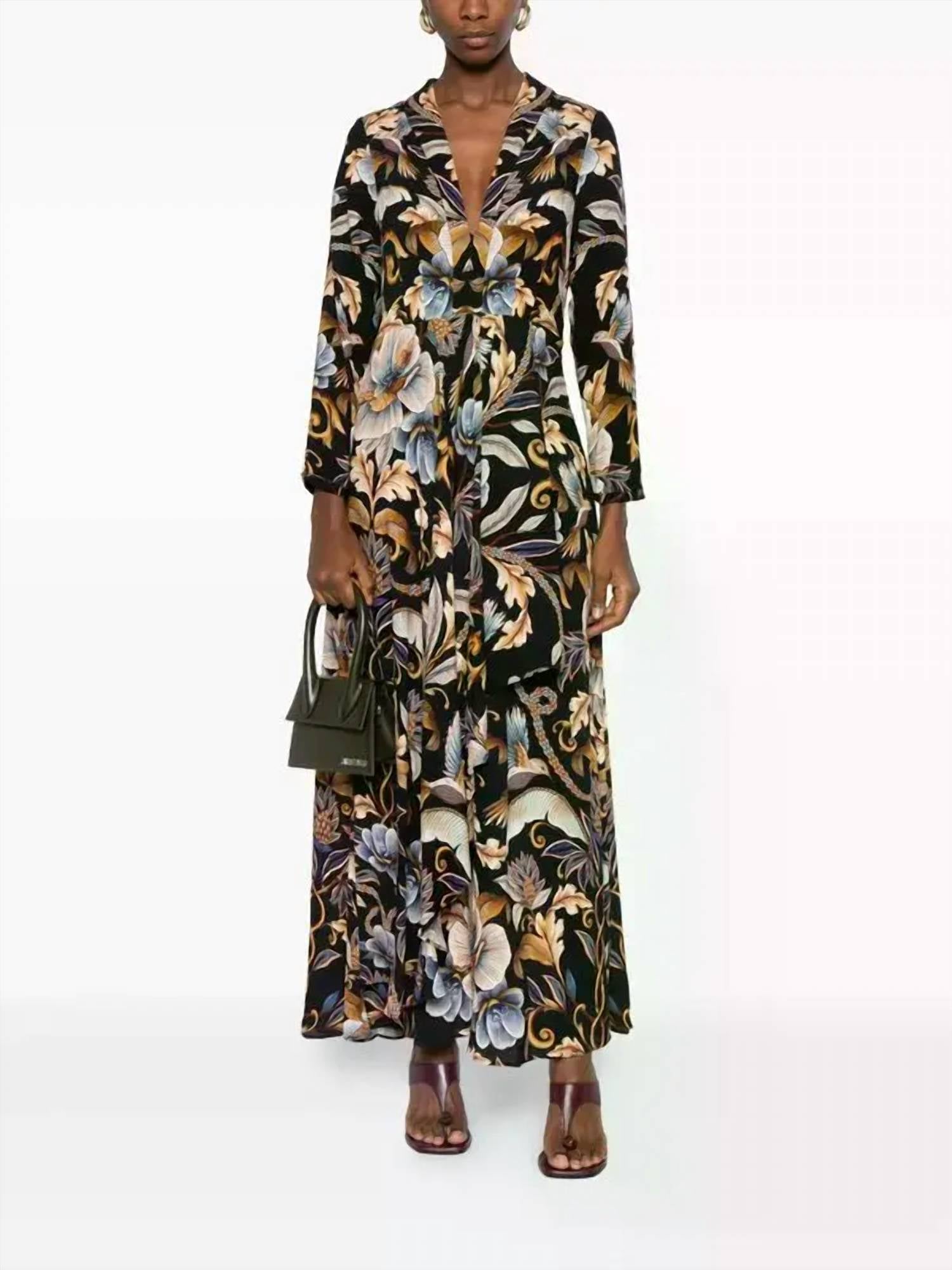 Farm Rio - Snake Garden Maxi Dress