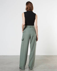 Enza Costa - SILK KNIT RIB SLEEVELESS MOCKNECK TOP