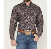 Cinch - Long Sleeve Paisley Shirt