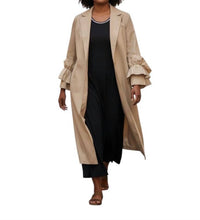 Lafayette 148 - Ruffle Sleeved Long Coat