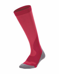 2XU Women's Compression Performance Run Sock in pink - women's accessory
