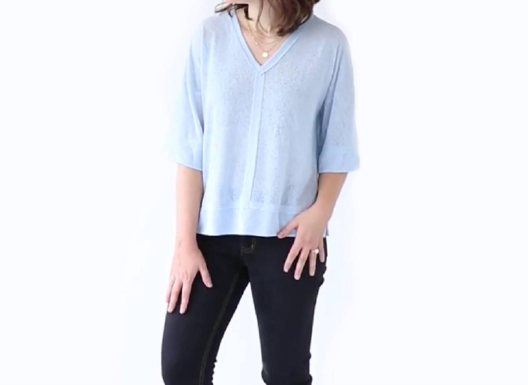 Loveriche - Tie Sleeve Top