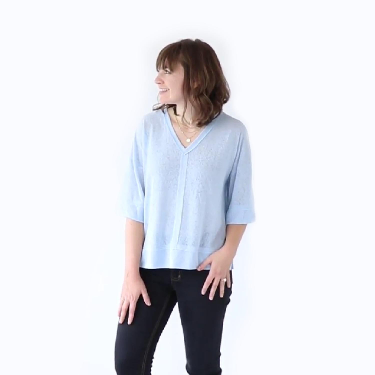 Loveriche - Tie Sleeve Top