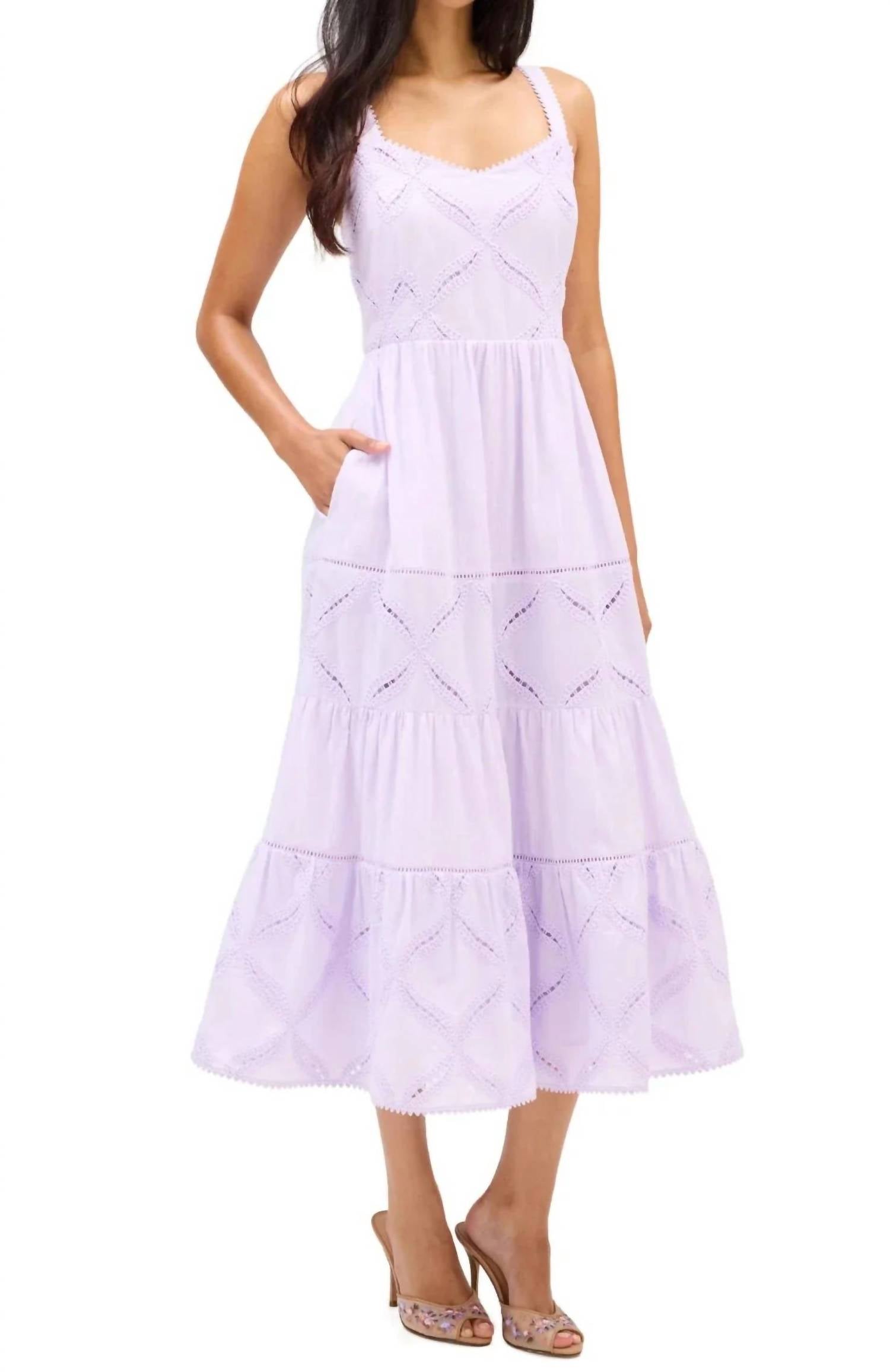 Allison New York - Jade Eyelet Maxi Dress