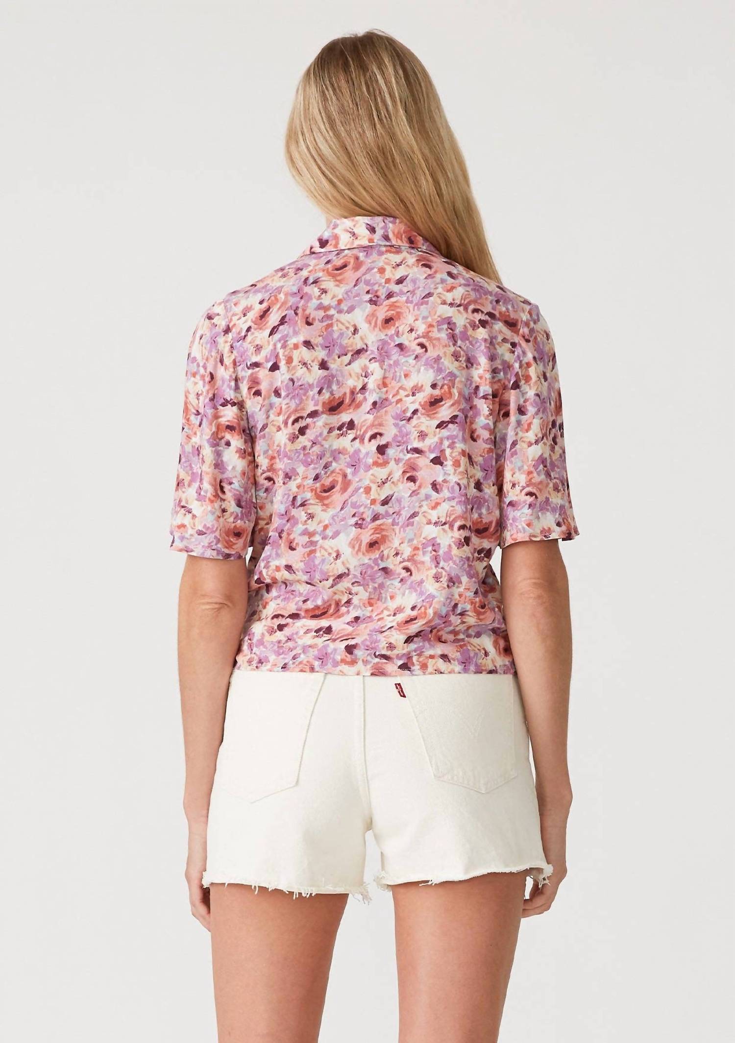 Lovestitch - Brinley Floral Surplice Wrap Top