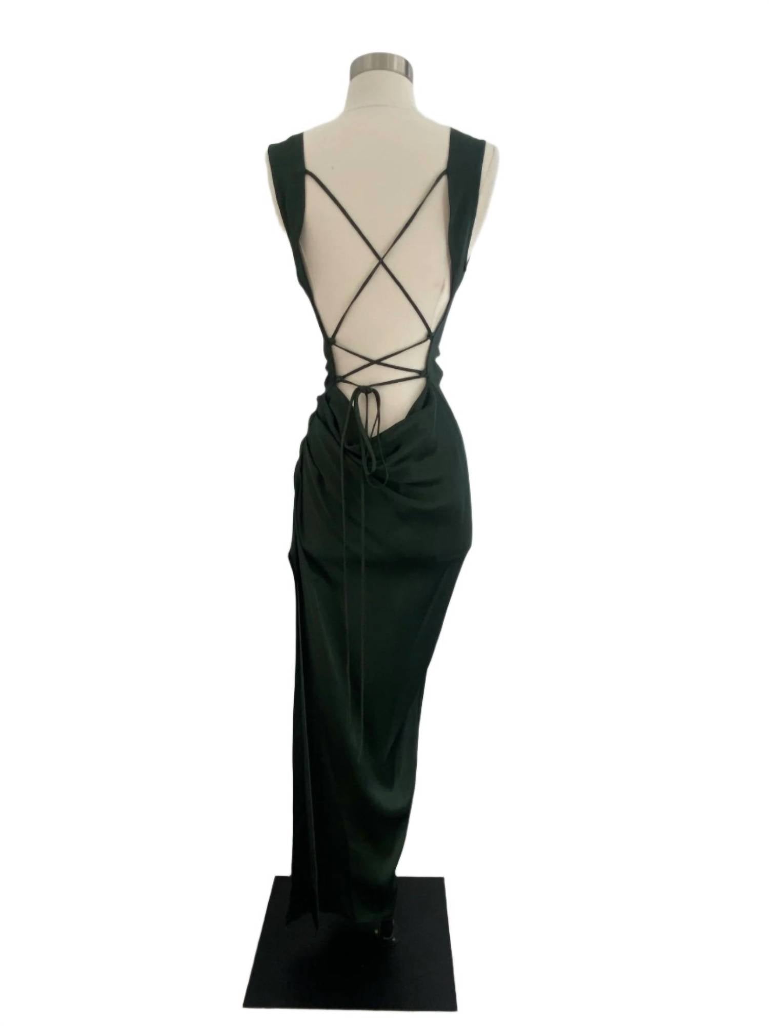 Lapointe - Satin Cowl Neck Gown