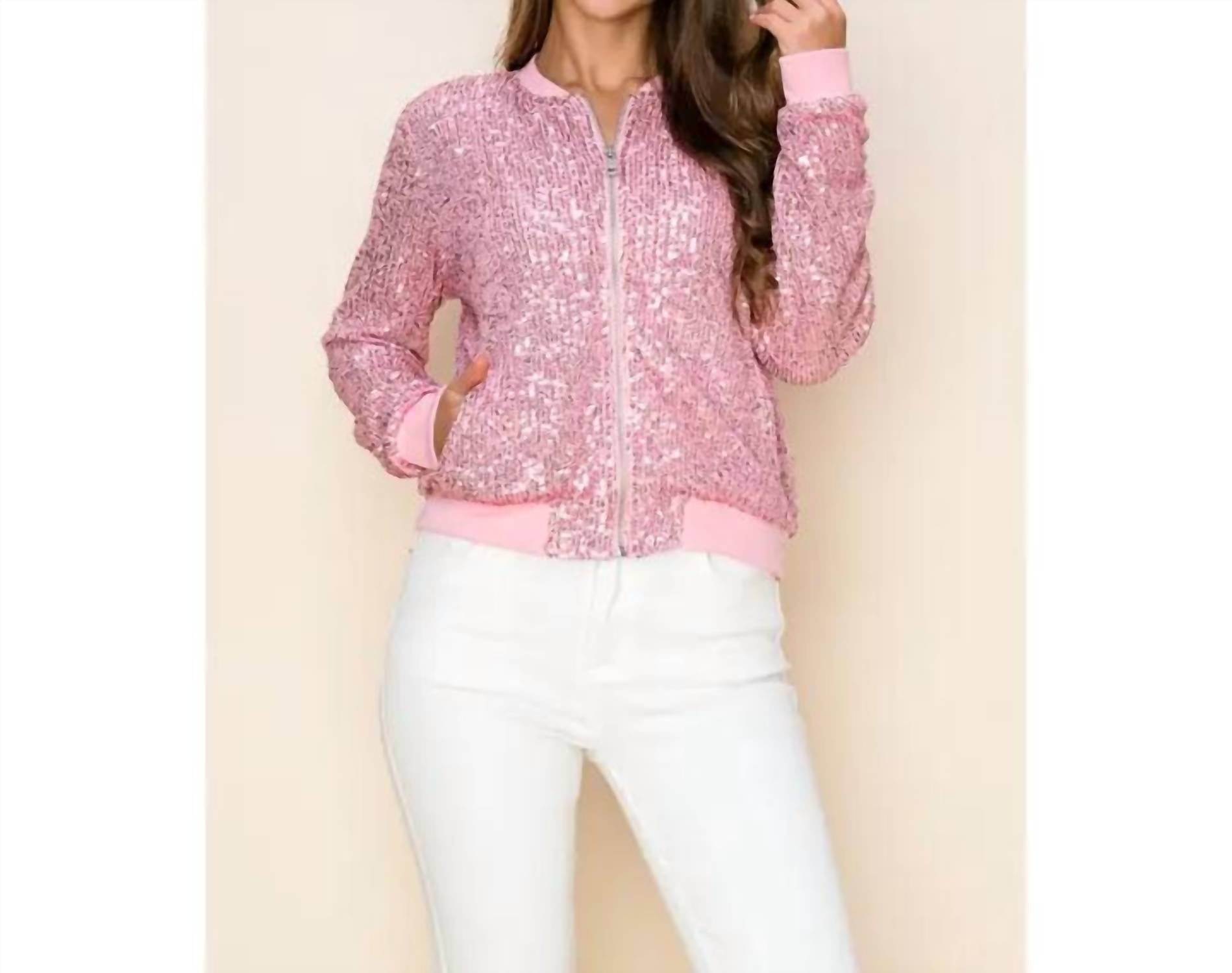 Wonderful & Young - Sequin Fully Sequin Bomber Jacket