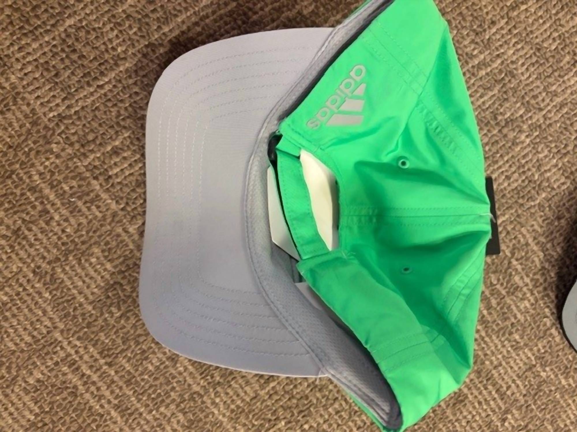 adidas Performance Cap in lime - men's hat - detail view