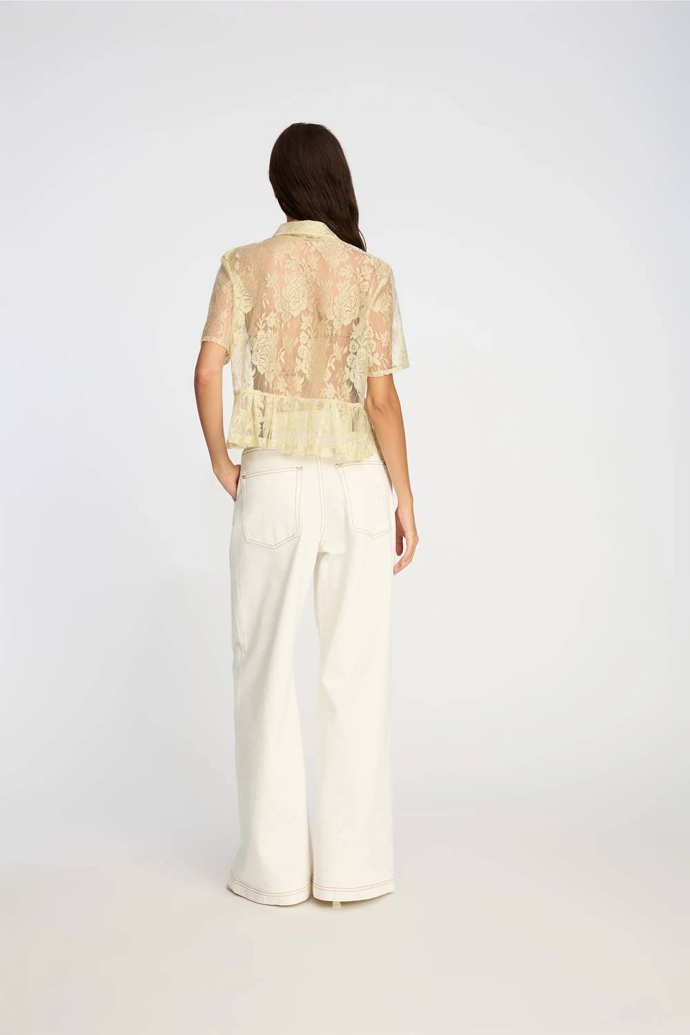 Munthe - Bustona Lace Button Down Top