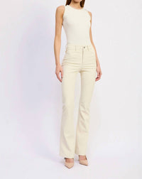 En Saison Alitzel Flare Pant in ivory - women's pants