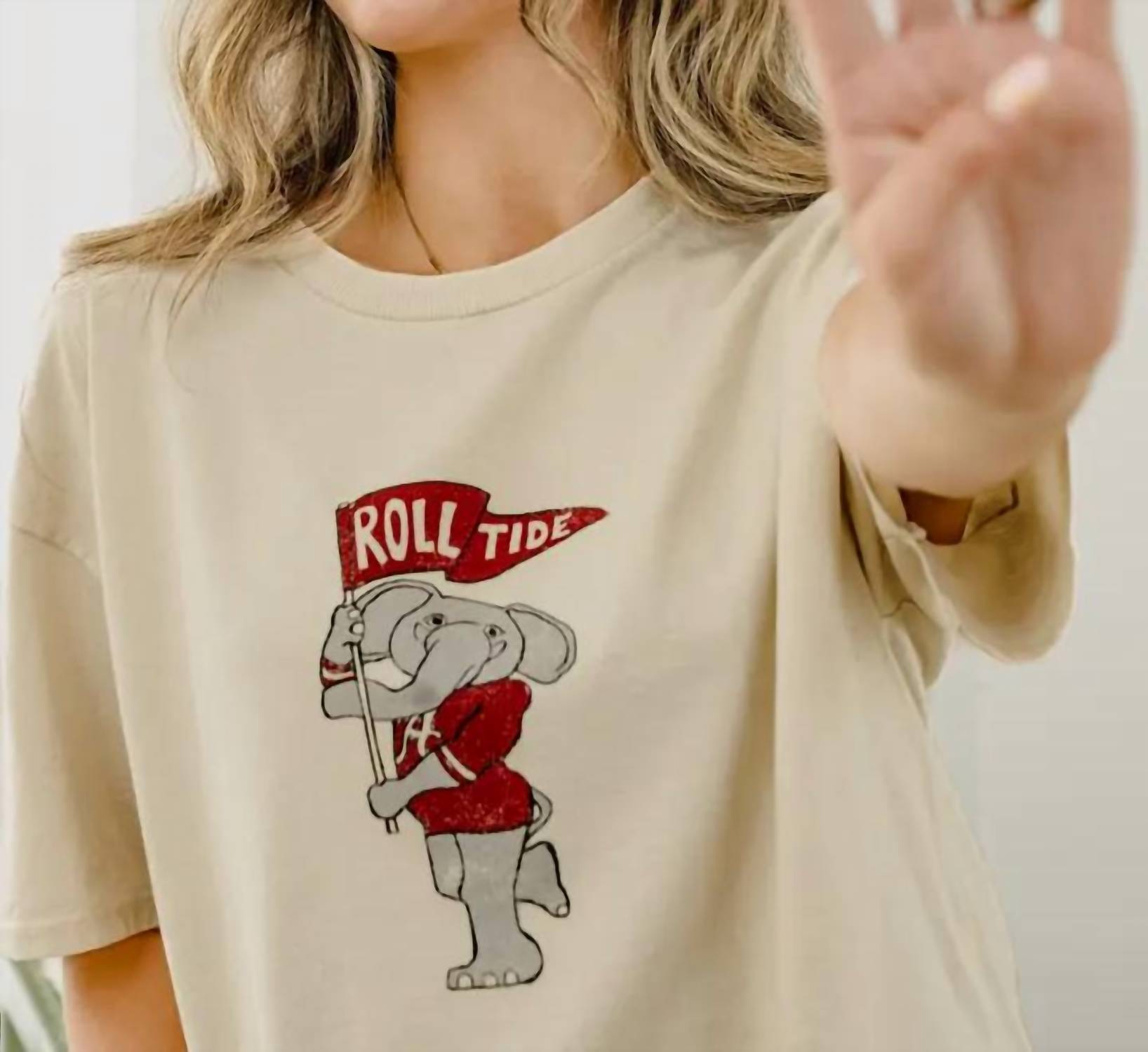 Livylu - Vintage Bama Mascot Flag Tee