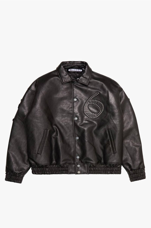 6Th Nbrhd - Men's Star Studded Leather Jacket