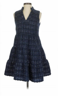 Sail To Sable - Women's Sparkle Tweed Dress