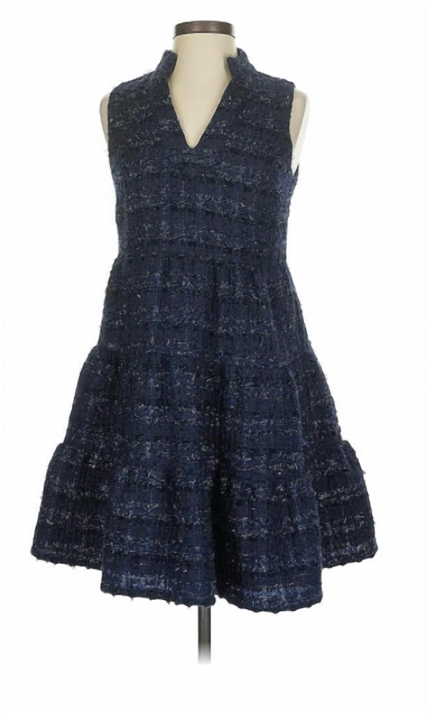 Sail To Sable - Women's Sparkle Tweed Dress
