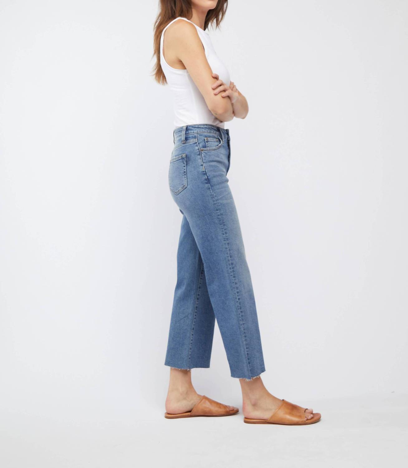 Oliver Logan - Aberdeen Ankle Crop High Rise Jean