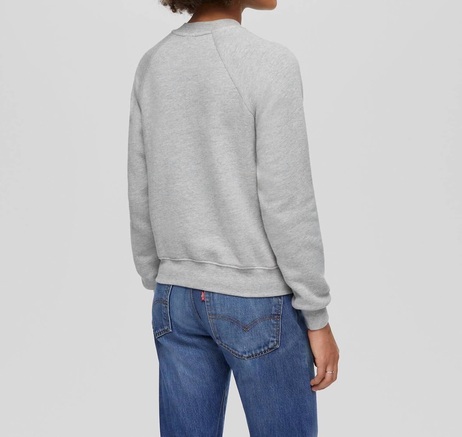 Re/Done - Snoopy Over The Moon Classic Crewneck Sweatshirt