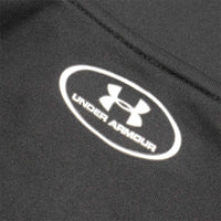 UNDER ARMOUR Men's Locker Jacquard Quarter Zip Shirt Top in black - men's long sleeve top - view 4