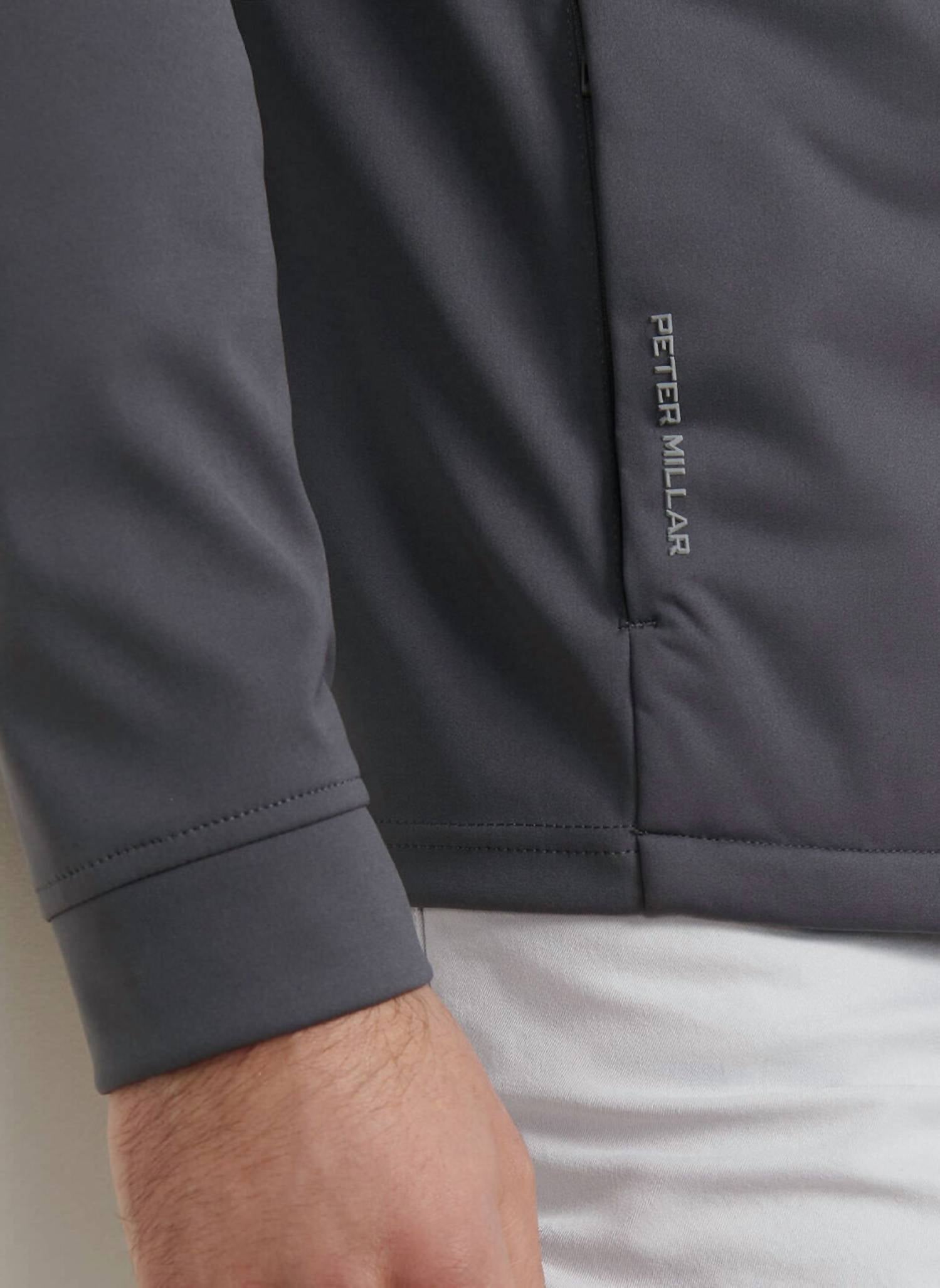 PETER MILLAR Merge Hybrid Jacket in irdim iridium - men's jacket - alternate view