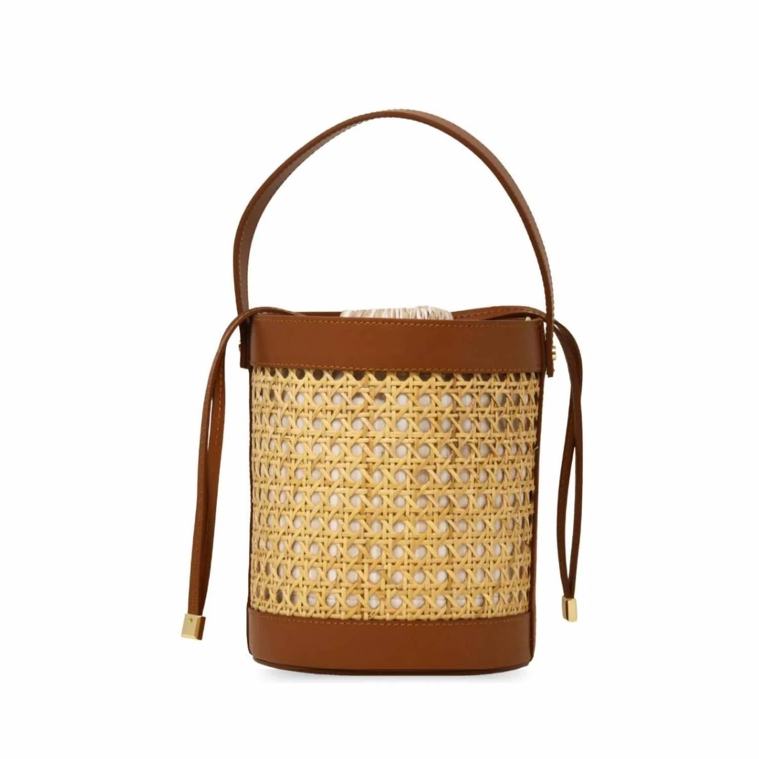 German Fuentes - Women's Leather Bucket Bag