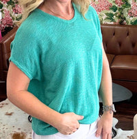 Another Love - Zia Slouchy Short Sleeve Top
