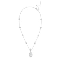 Diana M Jewels - Women's Pear & Round Lab-Grown Diamond Pendant Necklace (15.00 Ct) - Grand