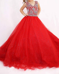 Ava Presley - Girls Embellished Bodice Long Gown