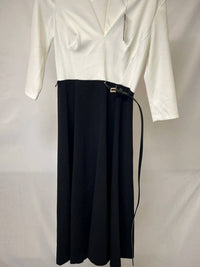 Tommy Hilfiger - V-neck Colorblock Midi Dress
