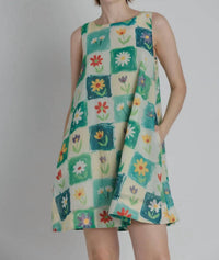 Aureum - Women's Maya Flower Print Mini Dress