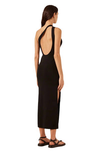Shona Joy - BASIC ONE SHOULDER OPEN BACK MIDI DRESS
