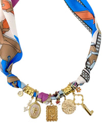 Gemelli - Women's Betsy Multi Charm Scarf Necklace