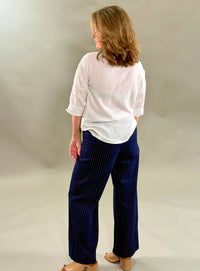 Fifteen Twenty - Pinstripe Straight Leg Pants