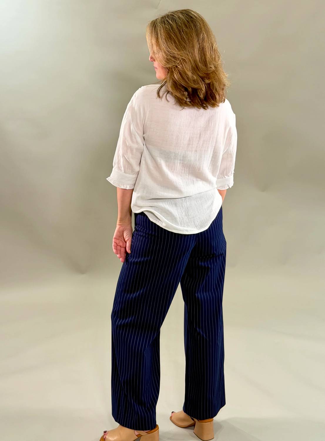 Fifteen Twenty - Pinstripe Straight Leg Pants