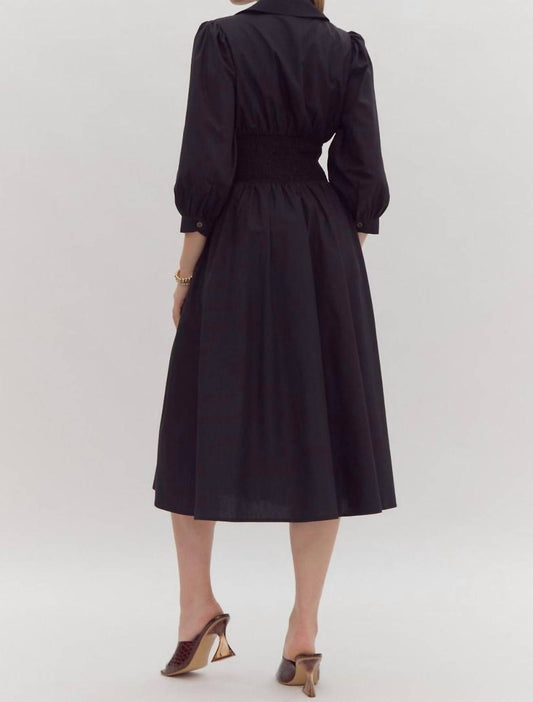 Entro - Zipper Midi Dress