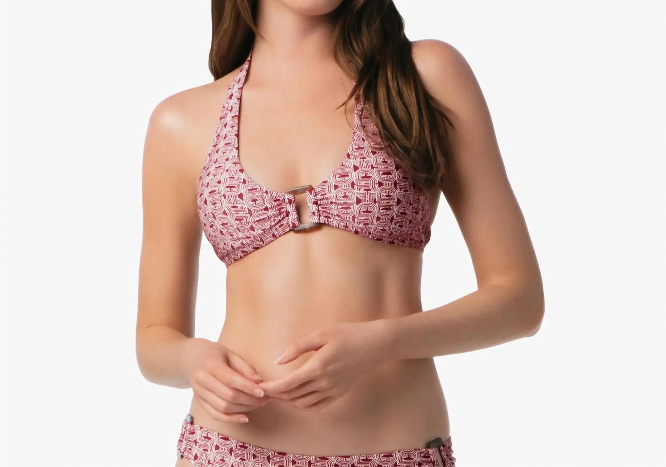 Helen Jon - Tortoise Halter Bikini Top
