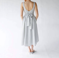 Astr - Yinya Plaid Bow-back Midi Dress