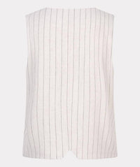 Esqualo - Linen Stripe Gilet