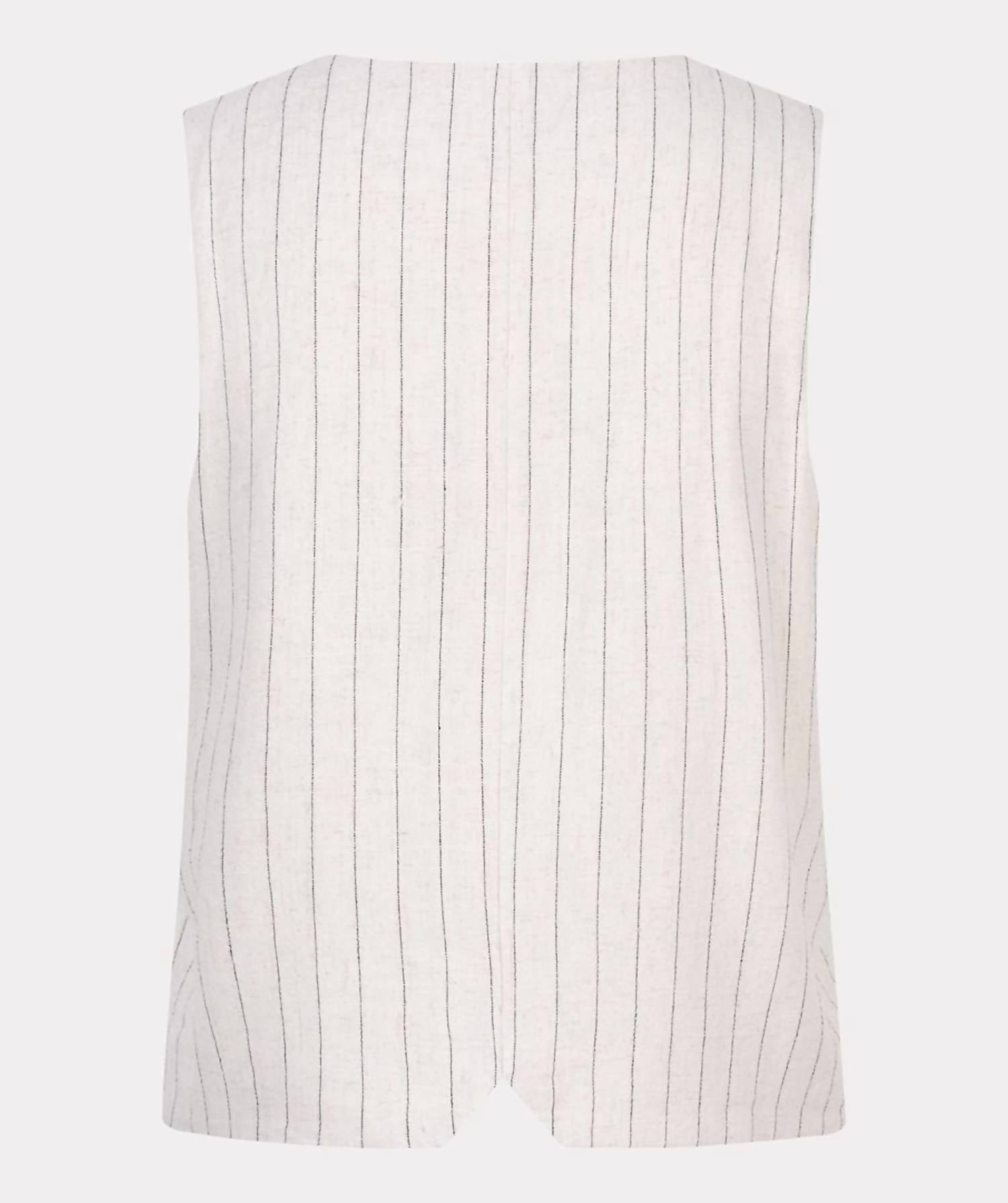 Esqualo - Linen Stripe Gilet