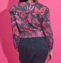 Alden Adair Raelynn Top in zebra lounge 1 - women's jacket - alternate view