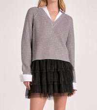 Elan - Charlie Layered Sweater