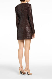 Toccin - Mirren Long Sleeve Shift Mini Dress
