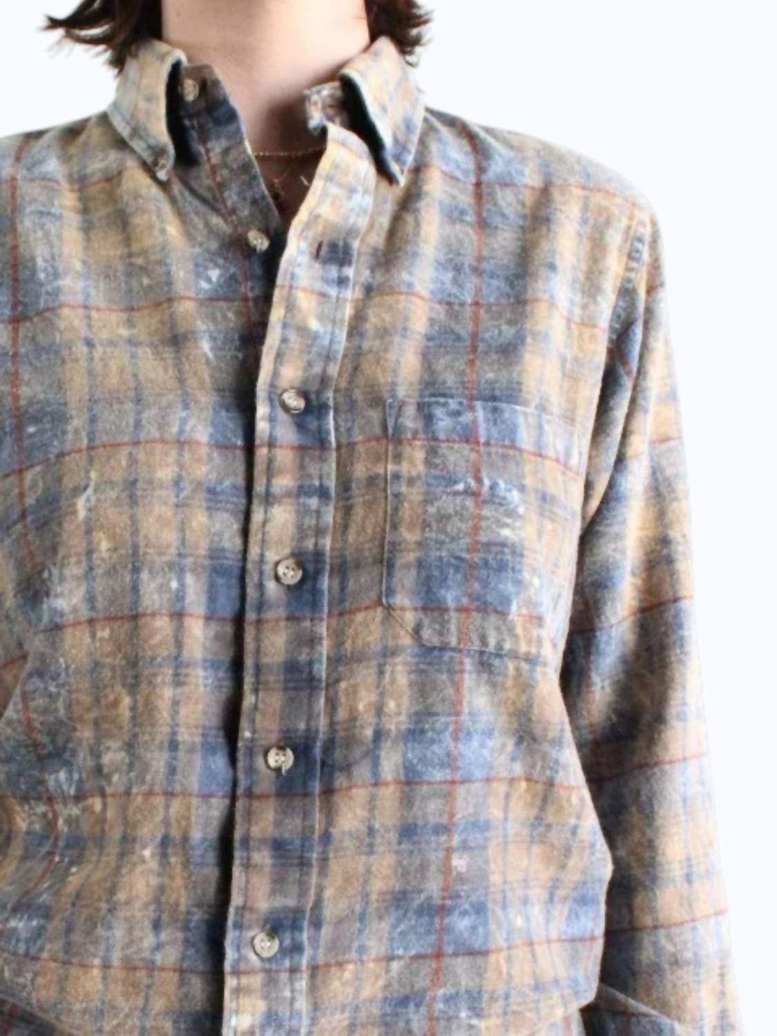 Rcycld - Acid Wash Flannel Shirt