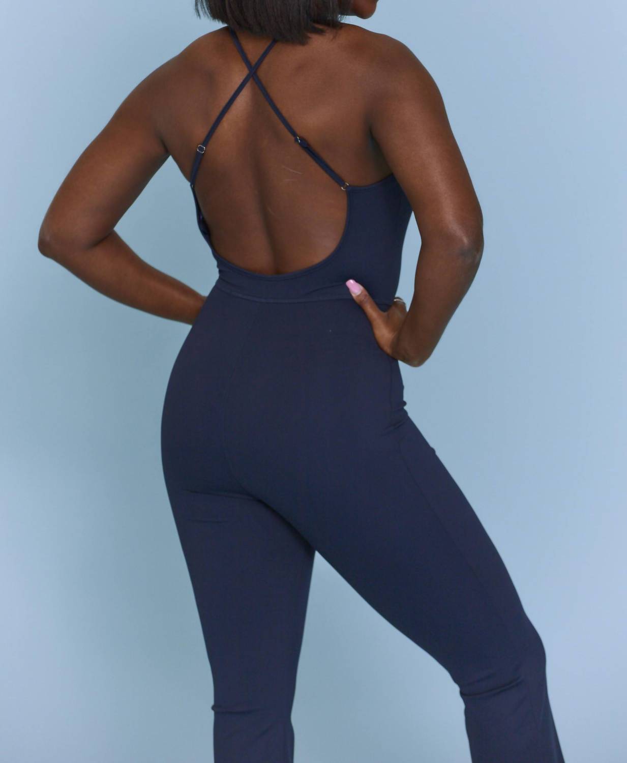 Le Lis - Holding On Halter Neck Flared Jumpsuit
