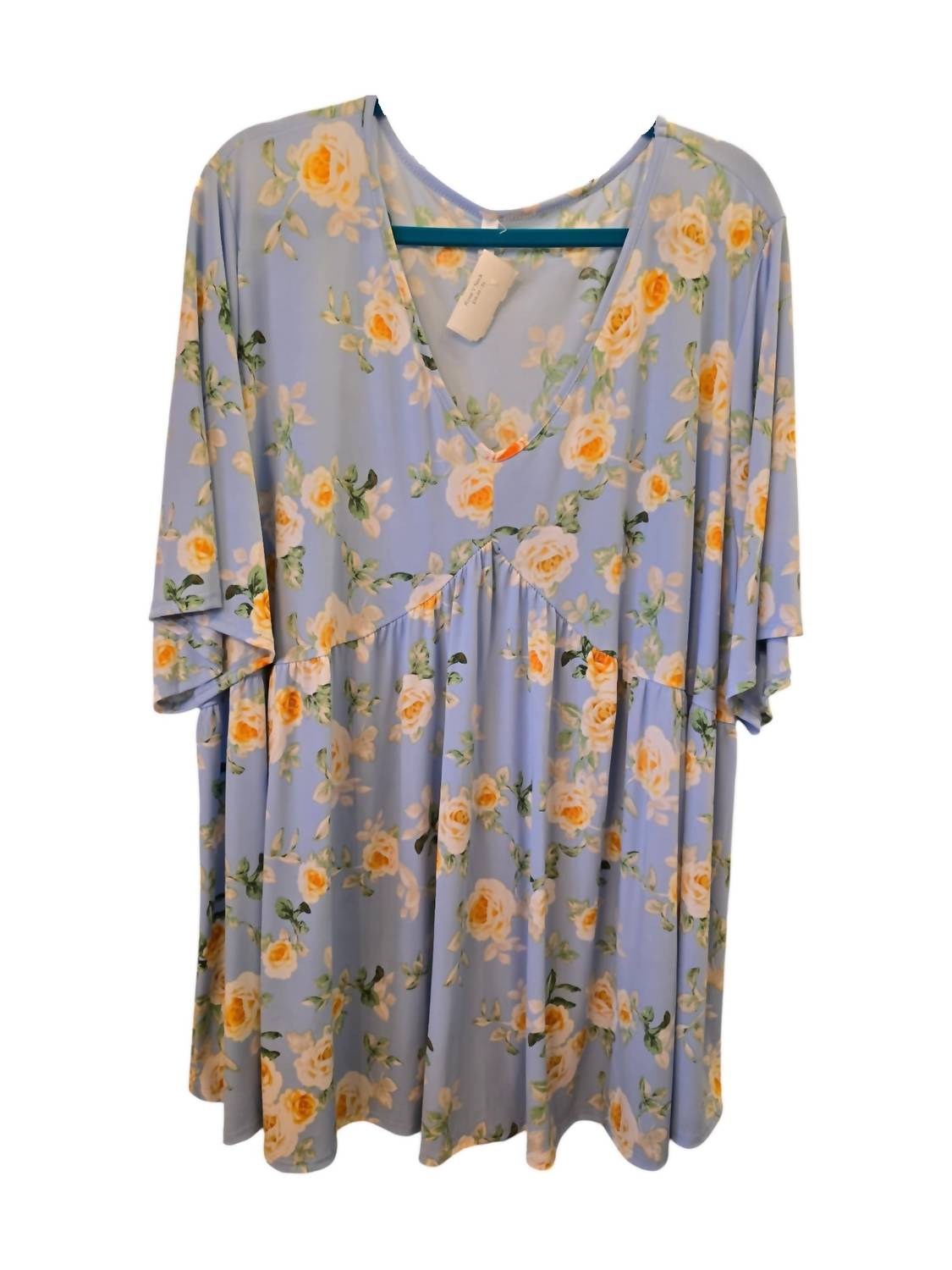 Pine Apparel - Women's Rose V Neck Tunic Top