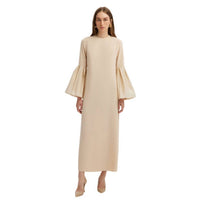 Touche Prive - Taffeta Sleeve Detailed Maxi Dress