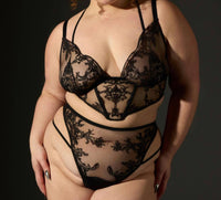 Thistle and Spire Magdalene Embroidered Bralette in black - women's intimate - view 8