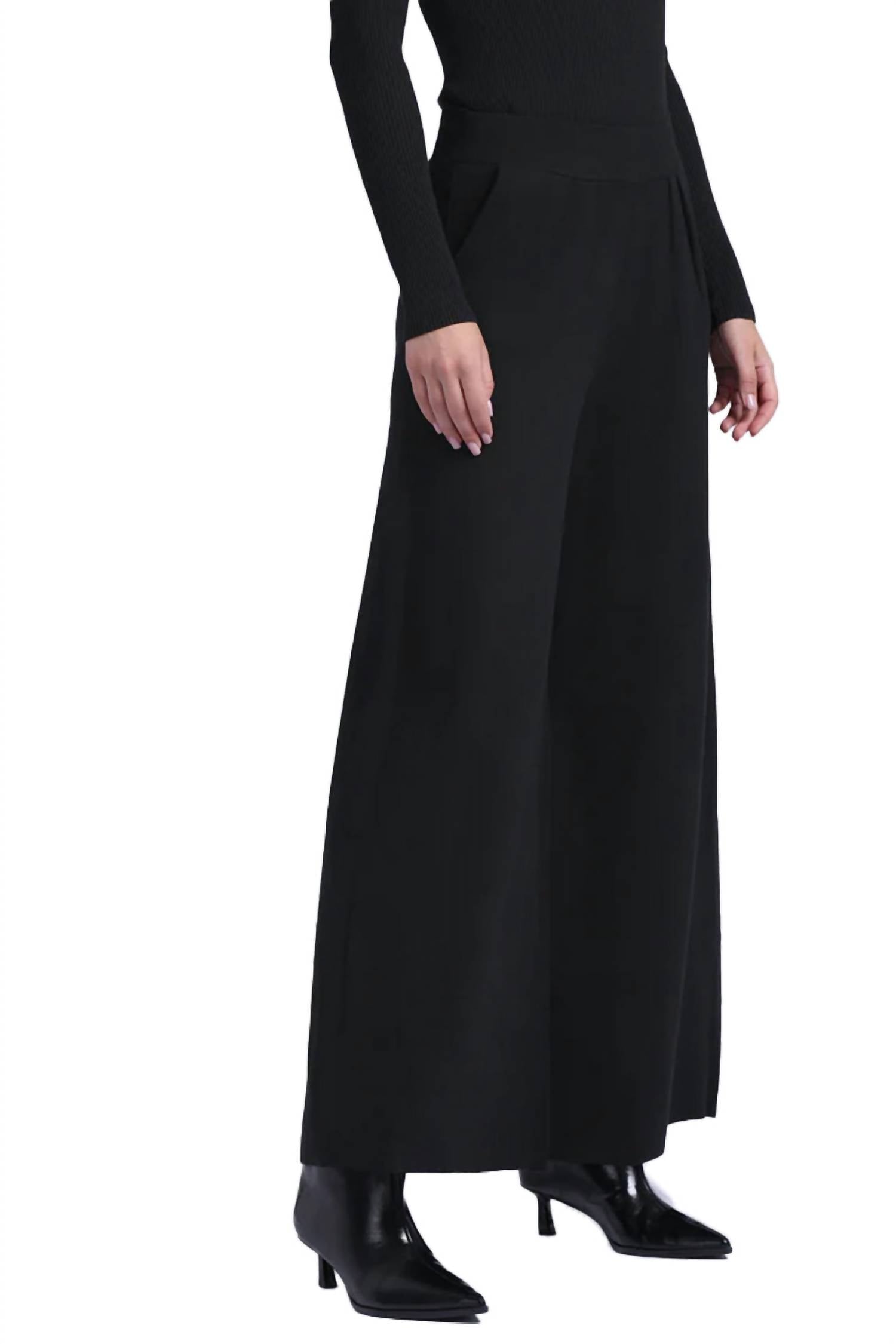 Minnie Rose - Viscose Palazzo Pant With Pockets