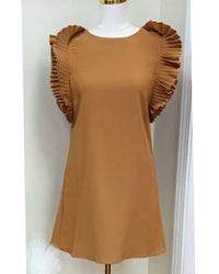 Carole Christian - Women's Flutter Sleeve Dress