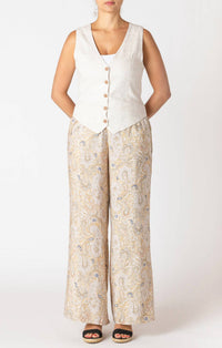 Dex - Spring Paisley Wide Leg Flowy Pants